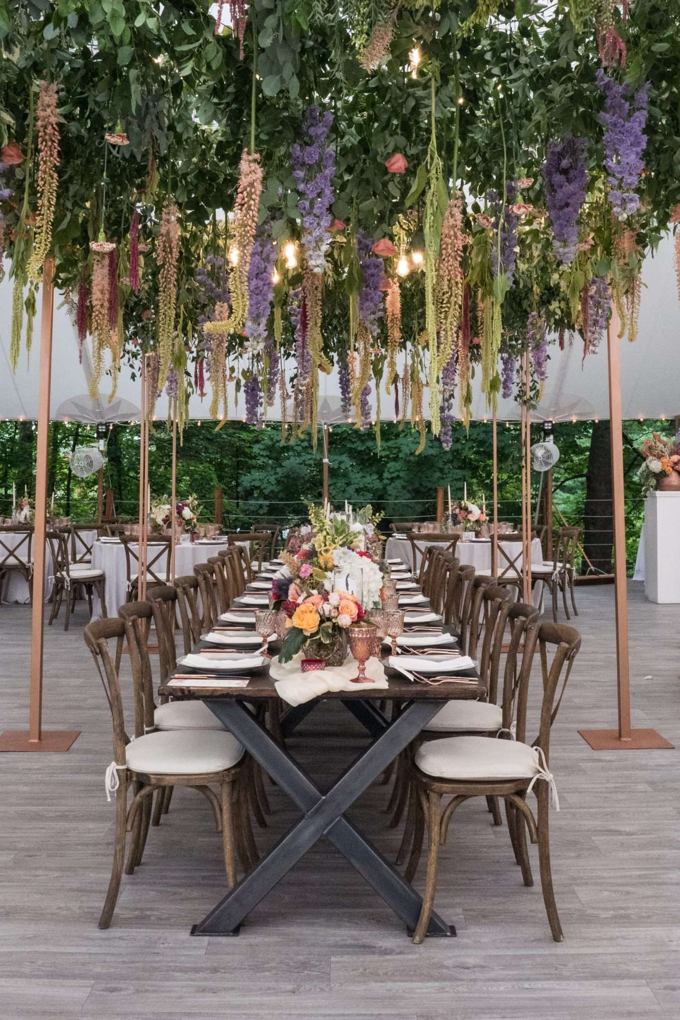 Fantastic Flooring and Florals, Vineyard Crossback Chairs and Xavier