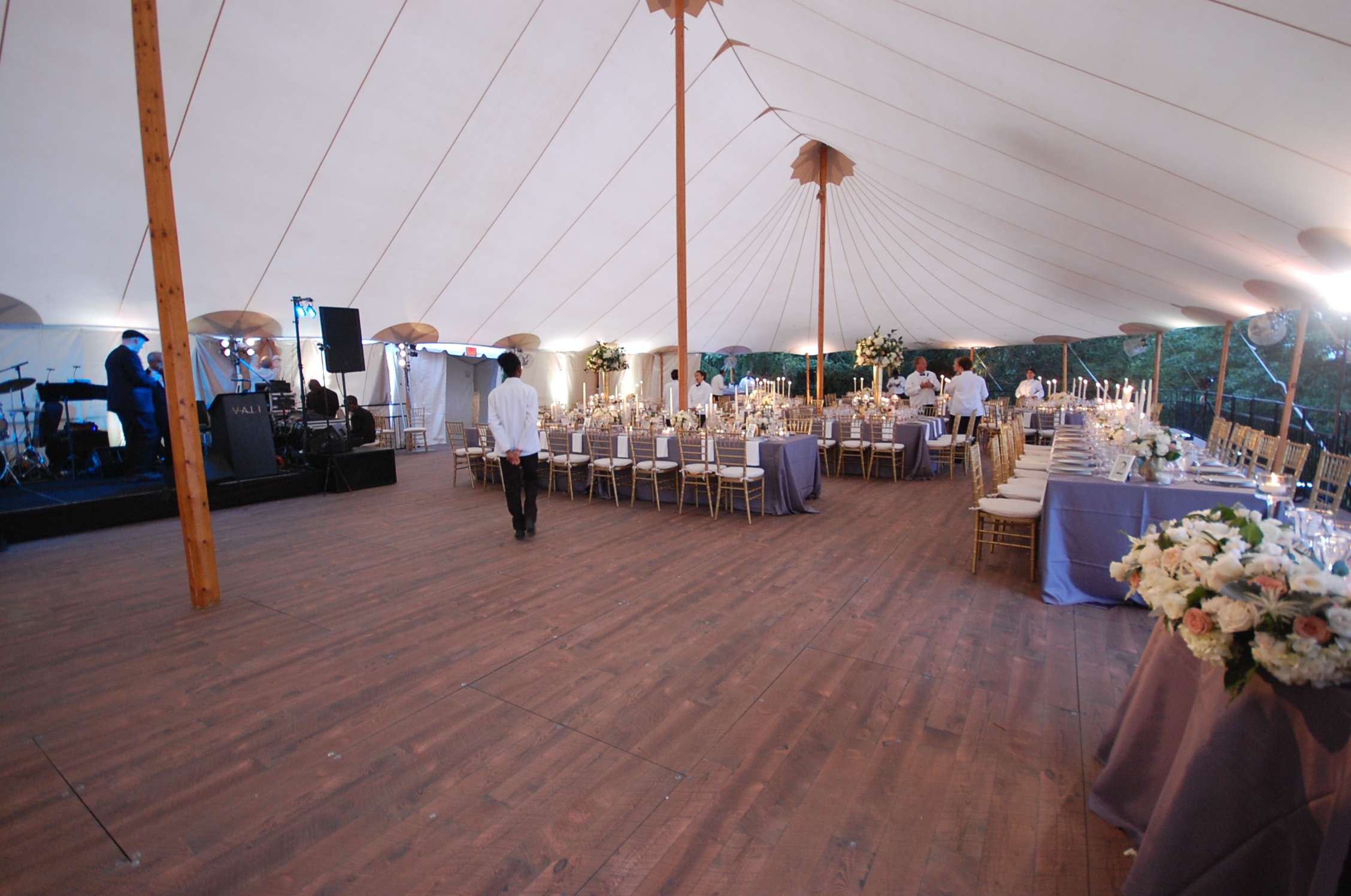 44'X123' SAIL CLOTH INTERIOR McCarthy Tents & Events Party and Tent