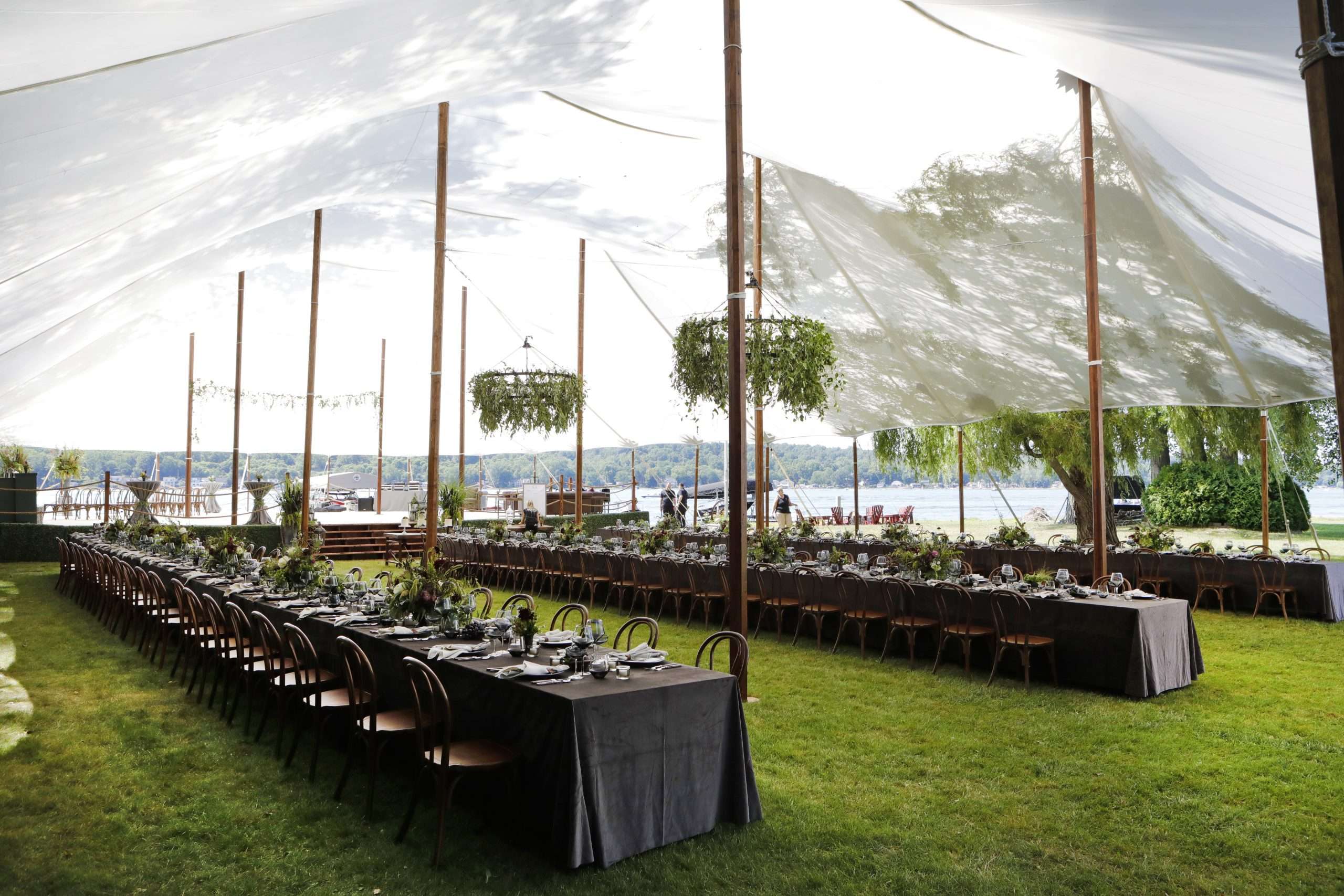 59' SAIL CLOTH INTERIOR McCarthy Tents & Events Party and Tent