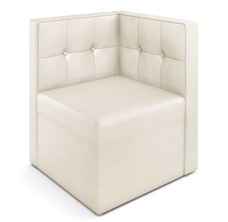 White Leather Modular Furniture Rental Rochester, NY Buffalo, NY